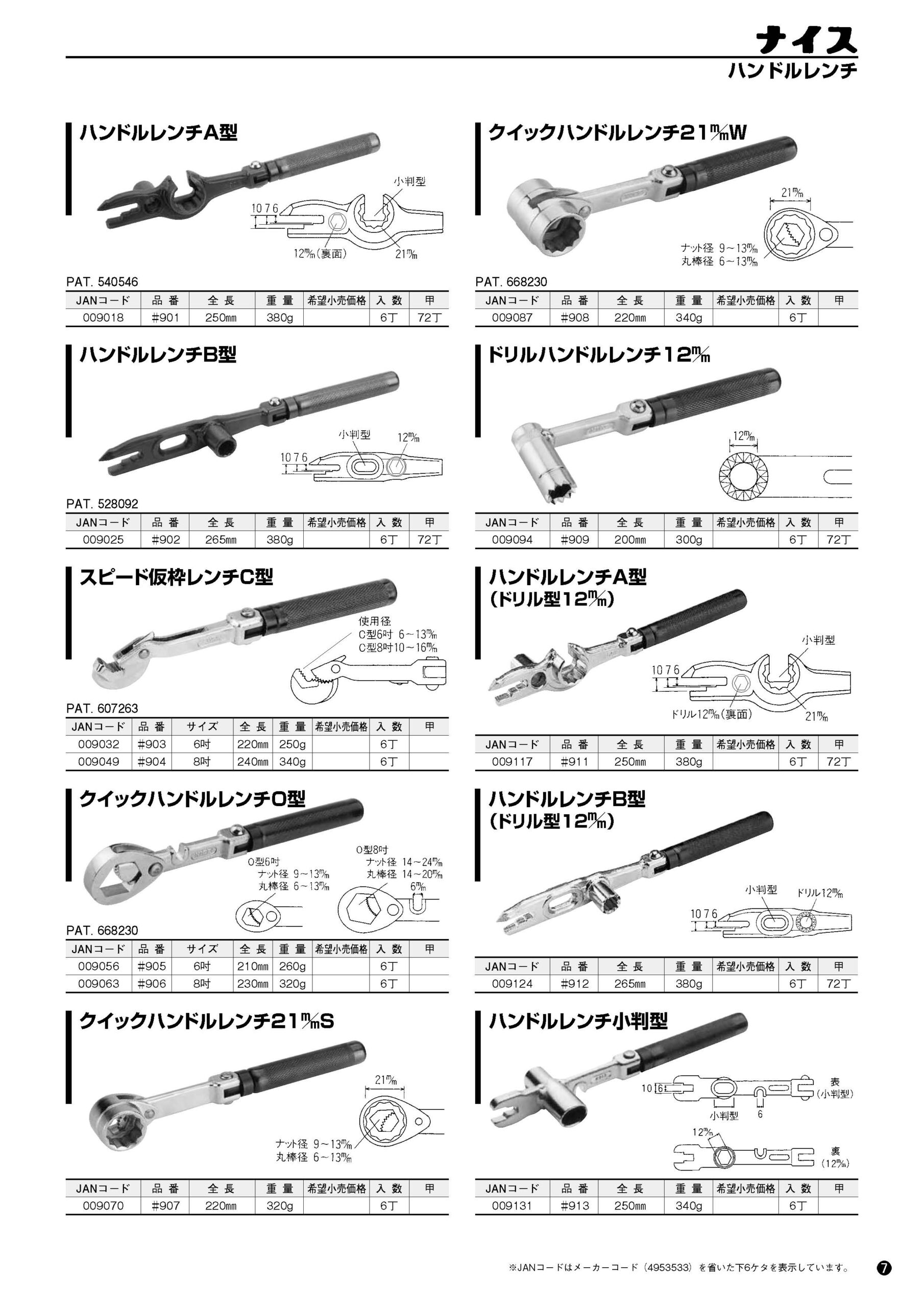 ハンドルレンチ